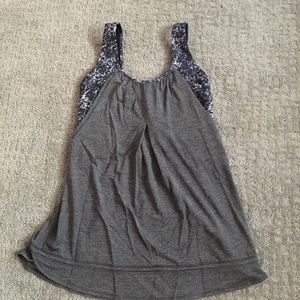 Lululemon tank with attached sports bra